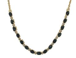 9.59 CT Sapphire Necklace